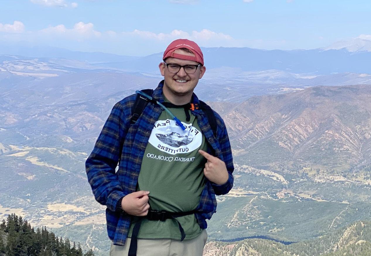 Dakotah Harris on a mountain